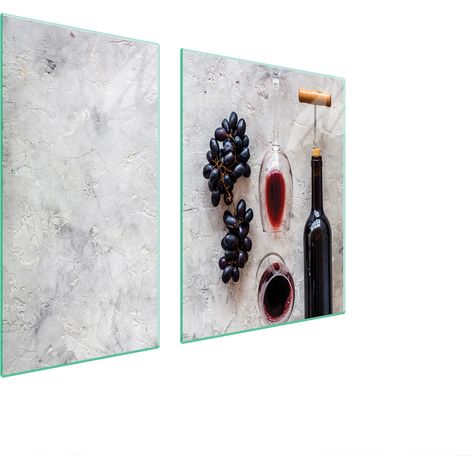 GLASSCHUTZPLATTE FÜR HERD 90x52 WEIN (1/5)