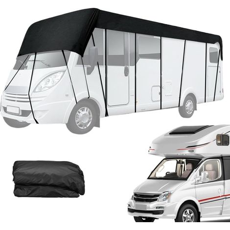 Housse de remorque pliable en tissu Oxford 210D pour véhicules récréatifs - Housse d'hiver imperméable pour camping-car 6,3 x 3 m (1/5)