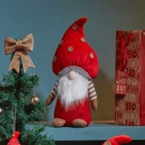 50cm Red Soft Festive Porta-Bella Christmas Mushroom Gonk Decoration (1/5)