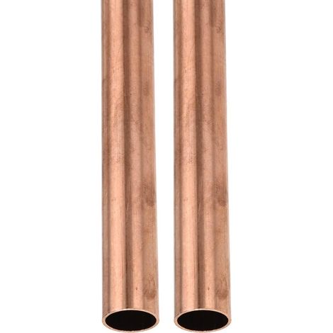 20 mm x 1 mm x 200 mm (ODxWall TxL) Copper Tube – 2 Pack – Good for Machinery Equipment DIY Decorative Frame – Round Metal Tube