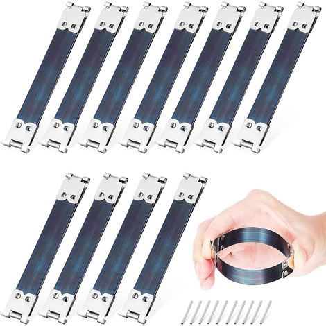 Charnières Métalliques Flexibles Couleur Aléatoire 20pcs et Fer Argenté, Fermeture Pratique Charnières Lisses, Accessoires pour Fabrication de Paquet pour (1/5)