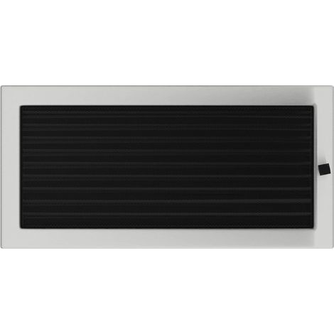Lüftungsgitter 22x45 Edelstahl Jalousie (1/4)
