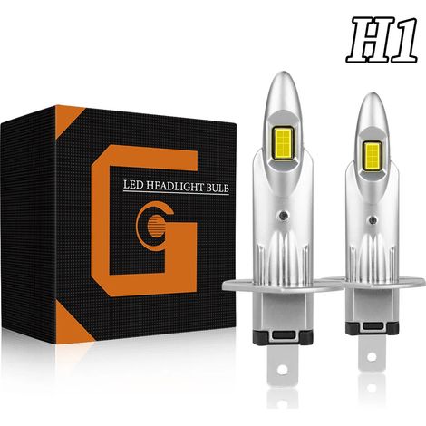 Ampoules H1 - Projecteur À LED Haute Et Basse Intensité - 6500 K - Compatible Canbus Sans Erreur - 2 Pièces (1/5)