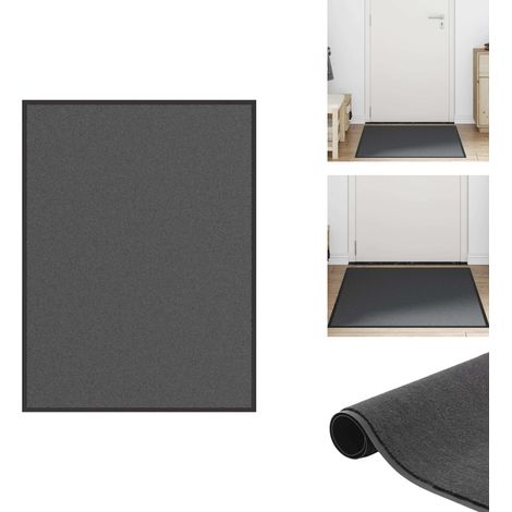 Paillasson Anthracite 80x120 cm - Paillasson - Paillasson De Porte - Paillasson De Bienvenue - Paillasson De Porte Extérieur (1/5)