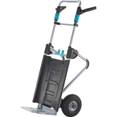 wolfcraft - Diable Pliant et Chariot 2-en-1 - Charge Max. 150 kg en Diable et 200 kg en Chariot - TS 2500 - réf. 5535000 (1/5)