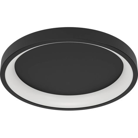 Eglo LED Deckenleuchte Lorezello-Z schwarz Ø 35 x 8 cm warmweiß-kaltweiß dimmbar (1/3)