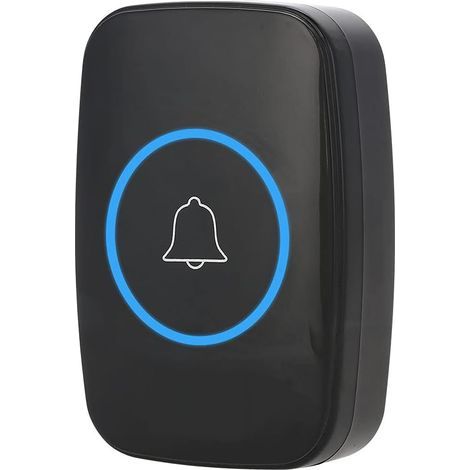 Wireless Doorbell, Wireless Musical Doorbell with LED Outdoor Transmitter and Indoor Receiver, 300M Remote Control (EU) (1/5)