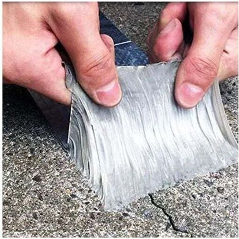 Ruban super étanche en caoutchouc butyle en aluminium, pour fuite de toit, fissure de surface, rupture de tuyau (1.5mm50mm5m) (1/4)