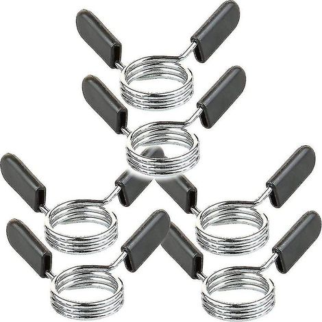 6 pièces de verrouillage à ressort pour barre d'haltères, accessoire pour haltères (30 mm) (1/3)