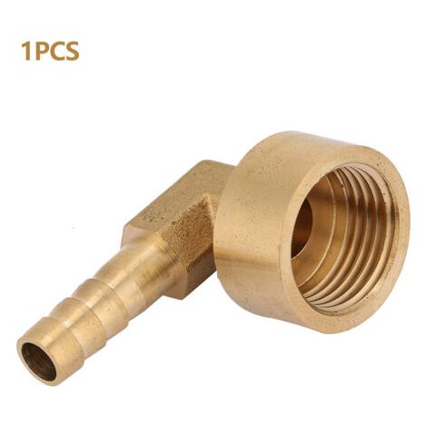 Raccord coudé femelle en laiton G1/2 pour tuyau, connecteur, adaptateur de joint (8 mm) (1/5)