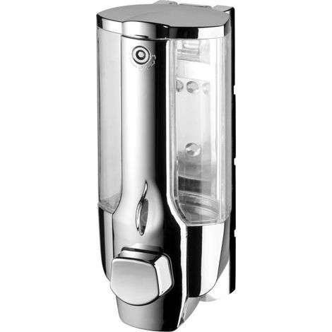 Aqualine Accesorios de baño para hoteles - Dosificador de jabón líquido 350 ml, cromado 72075 (1/3)