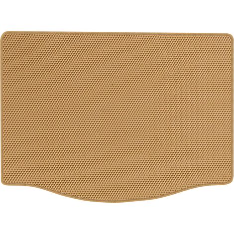 Honda Jazz II Schrägheck (2008–2013) EVA-Kofferraummatte Wabenmuster – Beige (1/5)