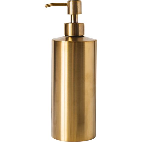 Seifenspender aus goldfarbenem Edelstahl, 450 ml, rostfreie Rundpumpe, für Lotion/Reinigungsmittel, Bad/Küche