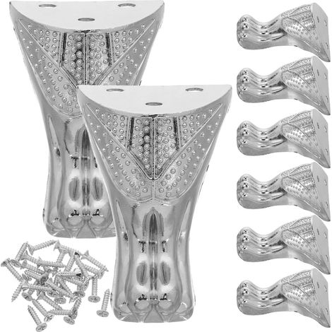 de 8 pieds de meubles vintage en m tal avec supports d angle