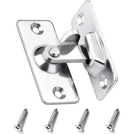 Verrouillage de porte de meubles, 90 degrés, conception en acier inoxydable, installation facile, dimensions compactes (1/5)