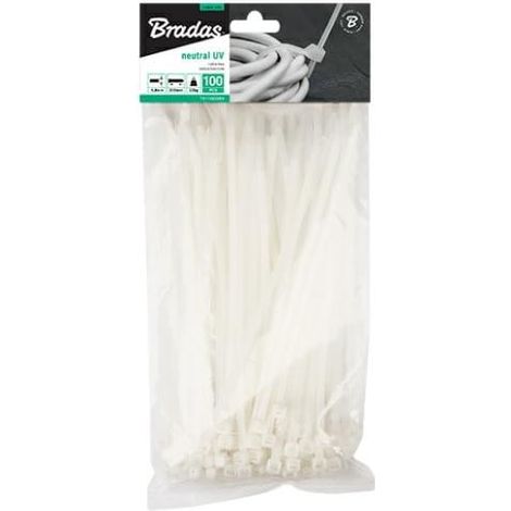 Fascia per capelli in plastica bianca 4,6x160/100 pezzi