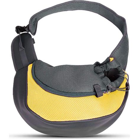 1 Sac de transport pour chat et chien, épaule réglable, tissu oxford et mesh, petit animal jusqu'à 2,5 kg (1/5)