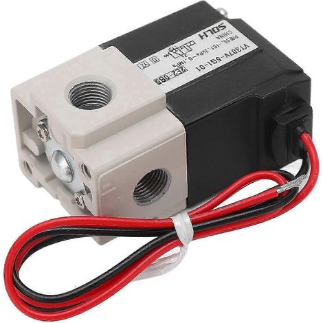 Électrovanne à vide haute fréquence pneumatique 2 positions 3 voies électrique type SMC DC24V G1/8 (1/4)