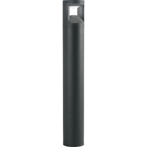 "Paletto LED WAMI in alluminio antracite 12W a luce calda e naturale 80 cm."