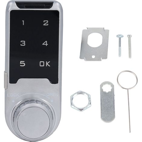 Serrure électronique pour armoire, clavier tactile numérique, sans clé, avec code de sécurité pour tiroirs de classement, casiers, salle de sport, sauna L30 (1/5)