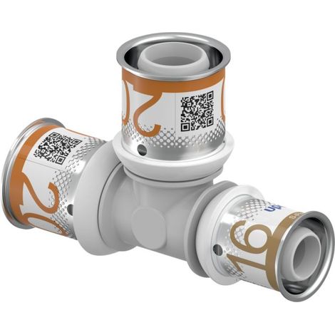 Uponor S-Press PLUS Press-T-Stück 1039951 20 x 20 x 16 mm, reduziert, PPSU (1/2)