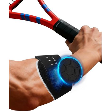 Verstellbare Sport-Ellbogenbandage – Unterarmstützband mit rutschfestem Silikonpolster, leicht und atmungsaktiv, universell einsetzbar für Tennis, Golf, Fitness und den täglichen Gebrauch (1/5)
