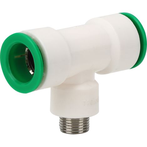 Raccord en T pour tuyau d'eau en plastique PPR, filetage mâle double 25 mm vers G1/2 po (1/5)