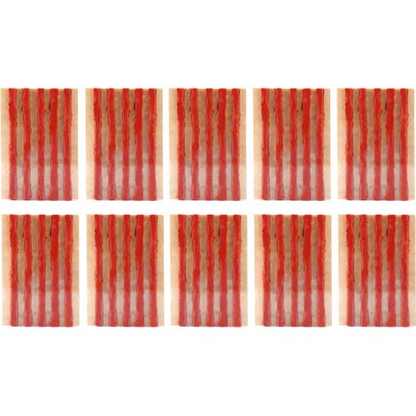 Jeffergarden Lot de 50 bouchons de réparation de pneus 100 x 6 mm, bandes d'étanchéité en caoutchouc pour pneus sans chambre à air, outils de réparation pour voitures et motos, marron (1/5)