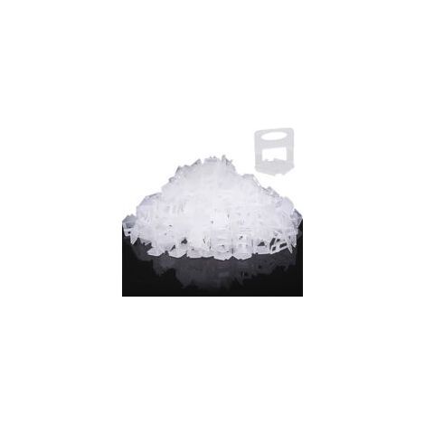 Lot de 400 Languettes de Nivellement pour Aide à la Pose de Carreaux Bandes de Traction 1.5 mm Largeur du Joint, Carreaux Hauteur 3-12mm Système de Nivellement des Carreaux (1/5)