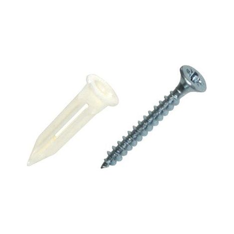 Lot de 25 chevilles plaque de plâtre HMB 3.5x30mm – Pour murs creux – Diamètre 4mm – Longueur 20mm – Vissage rapide en série – Red Head (1/2)