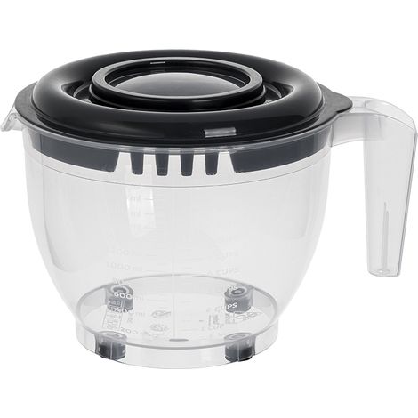 Bol mélangeur de cuisine en plastique GRANO 2,5 L avec couvercle anthracite