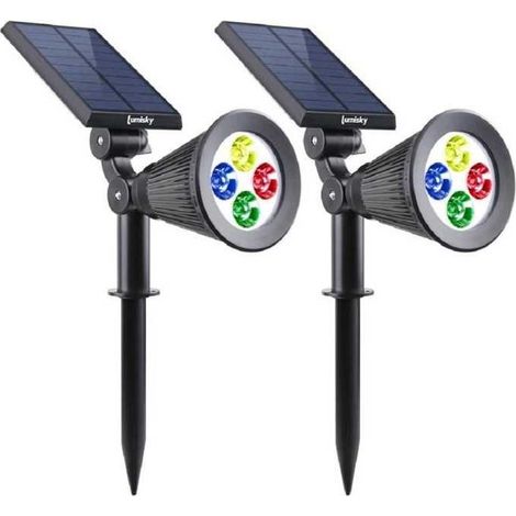 Set di 2 faretti solari 200LM SPIKY (1/3)
