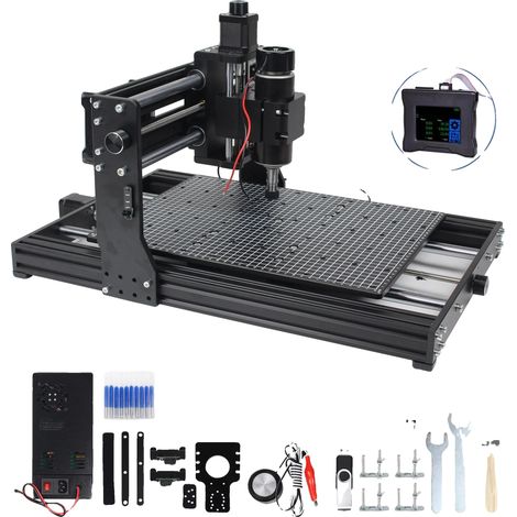 Fresatrice CNC, compatibilità versatile con diversi materiali, controllo offline facile da usare, con controller, senza laser (1/2)