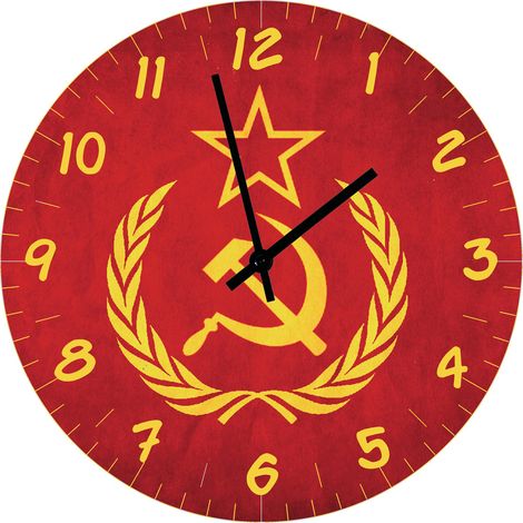Horloge en verre URSS 29 cm (1/2)