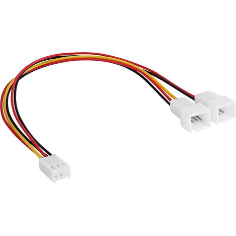 Adattatore da 3 pin a 2x 3 pin Cavo splitter per ventola Akyga AK-CA-52 da 15 cm (1/2)