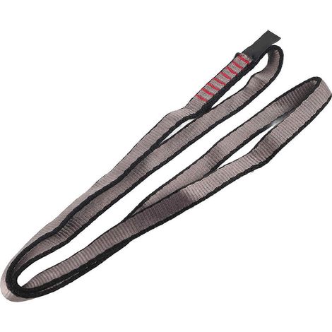 Sangle plate de portage pour l'alpinisme et l'escalade (60 cm, grise)