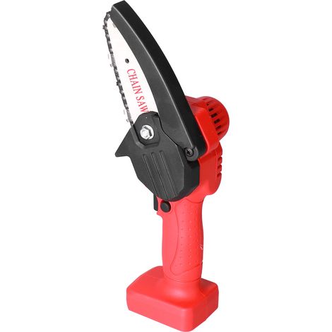 Mini tronçonneuse électrique sans fil rechargeable pour la coupe et l'élagage du bois dans le jardin (1/5)