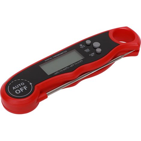 Digitales Kochthermometer mit 2 Sonden, Alarmfunktion und Hintergrundbeleuchtung für Fleisch, Lebensmittel, Flüssigkeiten, Öfen, Grills und Barbecues. (1/5)