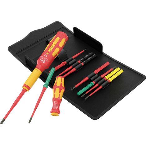 Wera VDE Safe-Torque Speed Basic 1 pour électricien Jeu de tournevis dynamométriques PH, PZ, TORX, vis à fente (1/4)