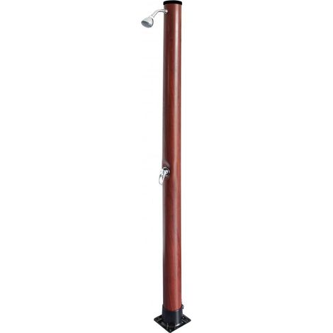 GRE – Douche solaire 20 litres en PVC aspect bois – Pour extérieur – Énergie solaire – Installation facile – Design moderne (1/4)