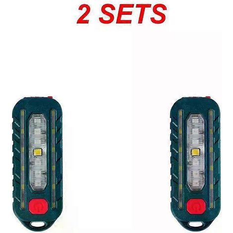 Mini lampe torche tactique d'épaule avec clip, rechargeable USB, tactile, feu arrière, lampe pour casque, lampe porte-clés (1/5)