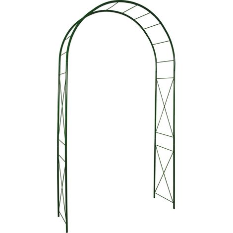 Arche tube rond20 losange vert sapin 130x40x250 cm (1/3)