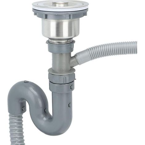 Tuyau d’évacuation flexible – évier – simple – plomberie drain – salle bain (1/4)