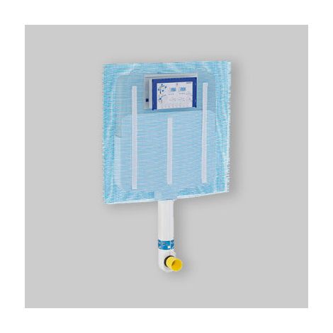 Geberit – Réservoir à encastrer Sigma 8 cm – Bâti support WC pour murs en maçonnerie – Chasse d'eau réglable jusqu'à 4 l – Cuve isolée contre condensation (1/10)