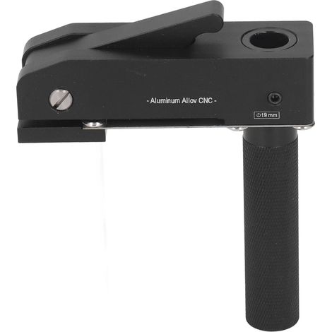 Schnellspannzwinge mit 3 verstellbaren Positionen für Holz und Metall, 19-mm-Klemmzwinge, schwarz, professioneller tragbarer Schraubstock (1/5)