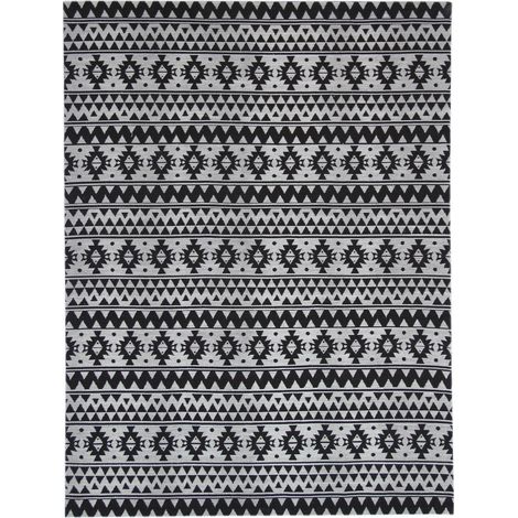 Tappeto Sunny 200 Nero con motivo etnico 80x150 cm (1/4)
