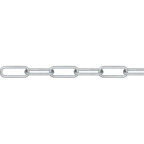 dörner + helmer 171834G Catena in acciaio tondo Argento Acciaio galvanizzato zinco 30 m
