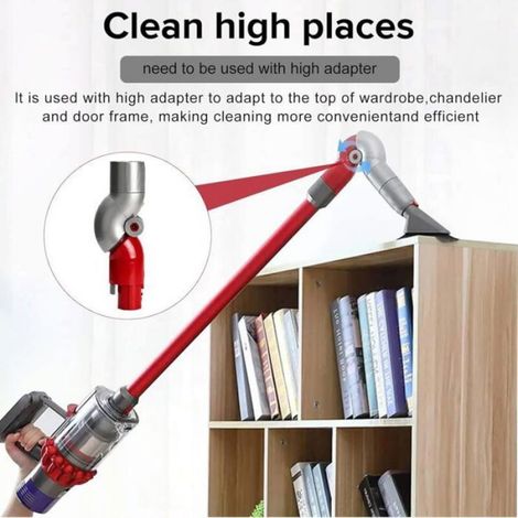 Adaptateur Pour Meubles Bas - Rotation 180 Degres - Compatible Avec Aspirateurs Sans Sac - Longueur 1 M - Pour Nettoyage Sous Canape Lit (1/4)