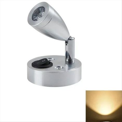 Lampe De Lecture - 12 V - Pour Camping-Car Et Bateau - À LED - Avec Interrupteur - 1 Pièce (1/5)