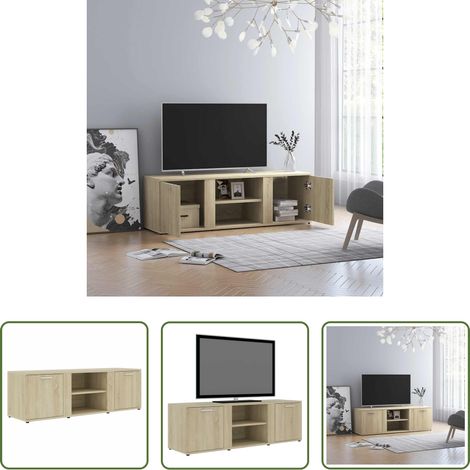 TV-Schrank Sonoma-Eiche - TV-Schrank Sonoma-Eiche 120x34x37 cm Holzwerkstoff (1/5)